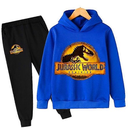 Lasten dinosaurus hupparit housut setti pojat tytöt Jurassic World Dominion collegepaidat hupullinen lasten muoti puserot vaatteet puku - Perfet