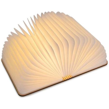 12 * 9 * 2,5 CM Bogside Type Natlampe LED Træboglys, Kreativ Julegave Magnetisk Foldbar Boglys, U