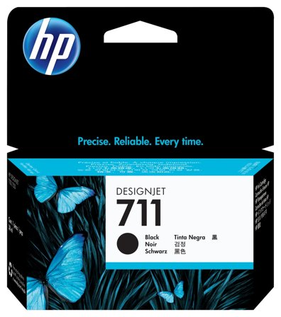 HP 711 38 ml DesignJet-bläckpatron, svart, 886112890667