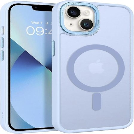 Magnetisk iPhone 13 Cover & iPhone 14 Cover [Kompatibel med Magsafe] Gennemsigtigt Mat Telefon Cover iPhone 13/14 Slankt Stødsikkert Kvinder Mænd Pige