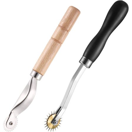 2 stk sporingshjul for søm, nålespiss sømhjul