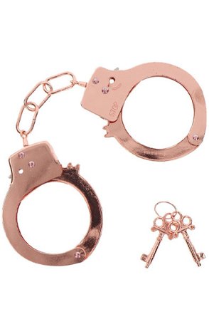 ToyJoy Metall-Handschellen Roségold