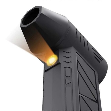 Mini Luftfläkt med Extra Munstycke 130000RPM Turbo Jet Fläkt Vindhastighet 39.5m/S Elektrisk Fläkt Blåsande Dammtork (F2)