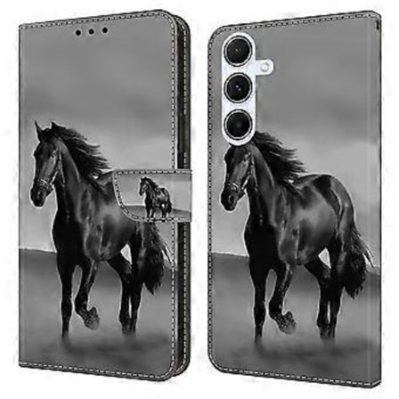 Samsung Galaxy A16 5G/4G -kotelo magneettilukolla, 3D-kuvioitu nahkalompakko puhelinkotelo (Tyyli D)