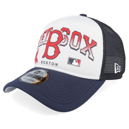 New Era - MLB Blau trucker Cap - Boston Red Sox Retro Wordmark A-frame Trucker @ Hatstore