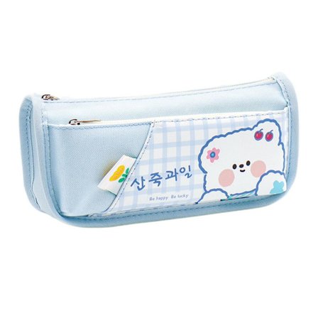 Tegnefilm Penalhus Blyantæske med stor kapacitet BLÅ A A