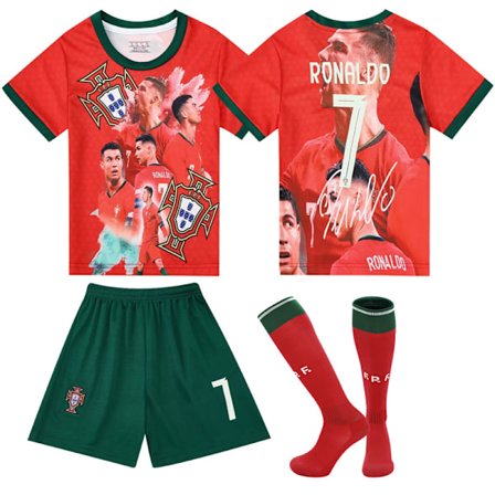 Portugalin maajoukkue Retro Commemorative Edition Jalkapallopaita Urheiluvaatteet 7 Cristiano Ronaldo