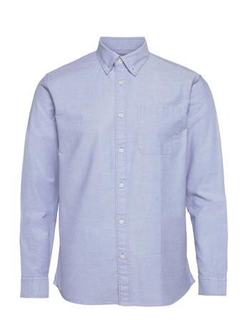 Slhregrick-Ox Flex Shirt Ls S Blue Selected Homme