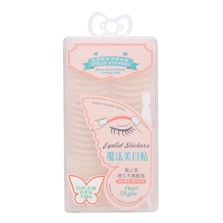 Kaksoisluomitarroja raskaalle silmäluomelle, hengittävät luonnolliset luomiteipit välittömällä silmänkohotusvaikutuksella, vedenpitävät näkymättömät 