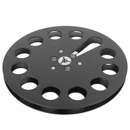 1/4 7 Tomme Tomt Båndspole 11 Hull Universal Aluminium Legering Åben Spole Lyd Bånd Tom Spole Bånd Optagelsesspole Sort