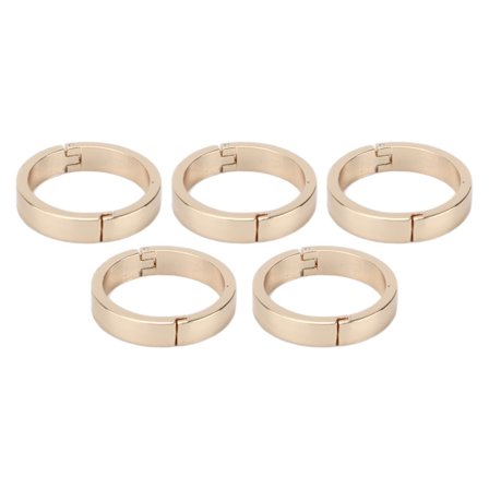 5 stk. Holdbare legerings runde karabinhager til spiral notesbog 25 mm ydre diameter 20 mm indre diameter