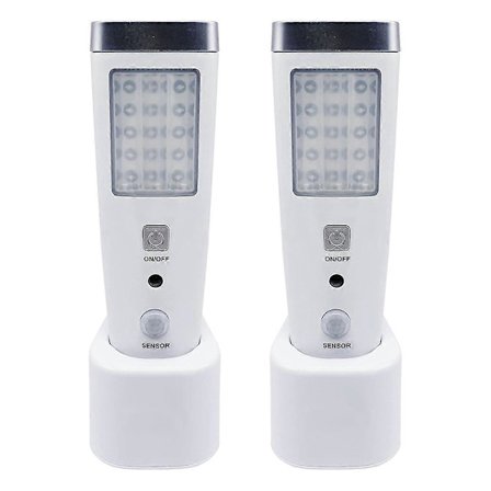 2025 Seneste Model 1 Bevægelsessensor Væglampe, LED Natlampe med Strømafbrydelse, Genopladelig Nødlommelygte