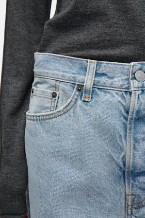 COS Women's Facade Straight-Leg Jeans in Blue