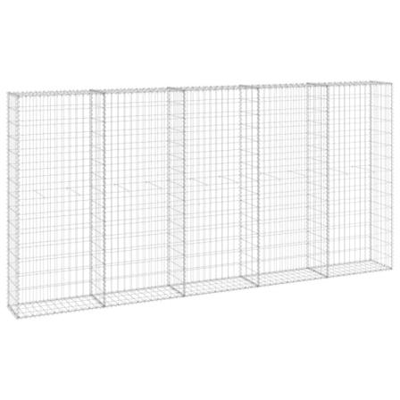 Vidaxl Gabionmur Galvaniserat Stål 300x30x150 Cm Silver