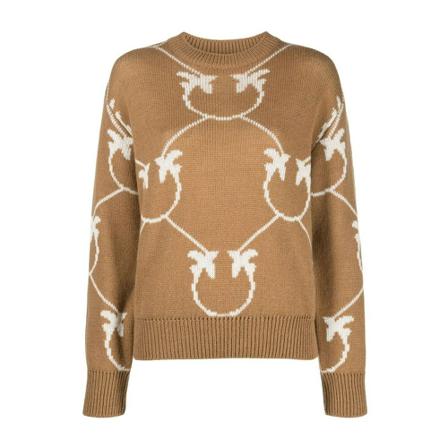 Pinko Round-neck Strik inbo, Dame Striktrøjer