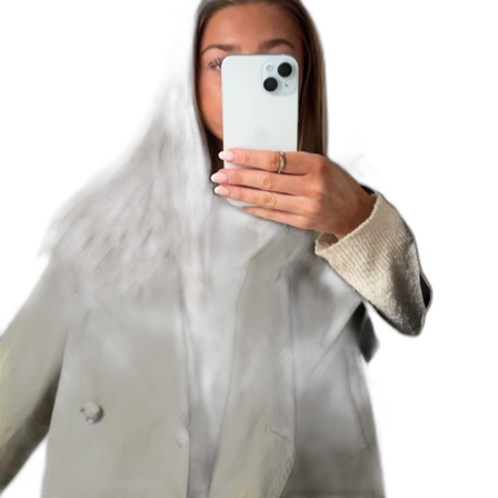 Grön trenchcoat från Mango