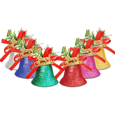 Jul Klocka, 6 st Dekorativa Julgran Klocka Hänge, Roligt