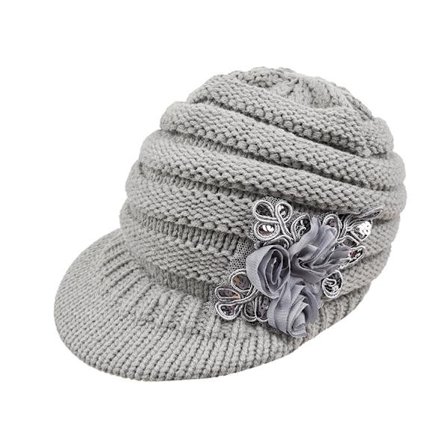 Hæklet Vinterhue med Spids til Kvinder