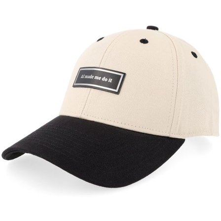 Iconic - Beige adjustable Keps - Ai Made Me Do It Blank Stone/Black Adjustable @ Hatstore