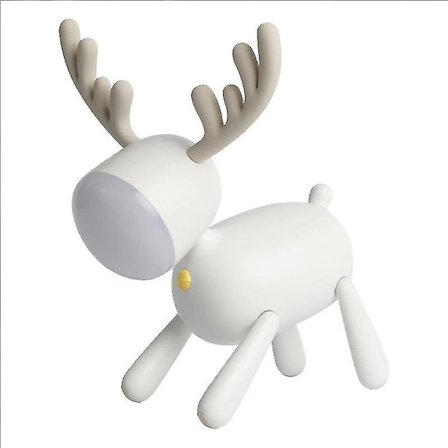 Creative Cartoon Elk Led Desk Lamp 1200mAh(White)
