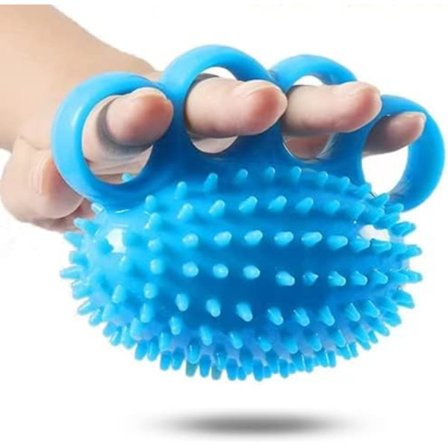 Fingerøvelse Fingerøvelse Grip Ball Klemballer Stressballer Styrke Hånd Treningsball for Eldre Mennesker Voksne og Barn (Blå)