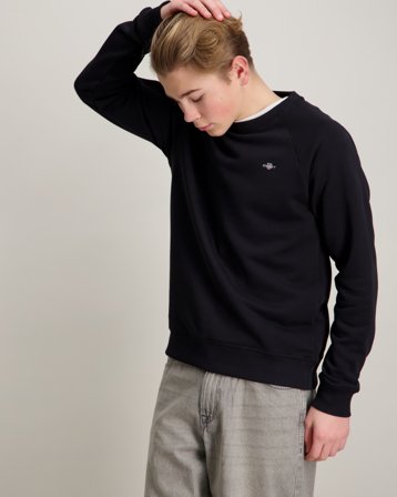 GANT SHIELD C-NECK Schwarz Pullover Jungen - Kids Brand Store