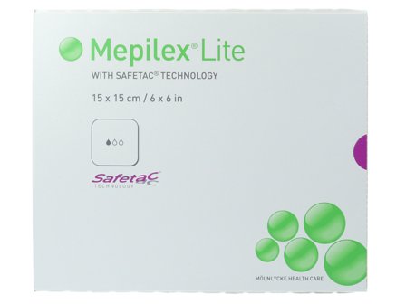 Mepilex Lite 15 x 15 cm skumbandasje, 5 stk.