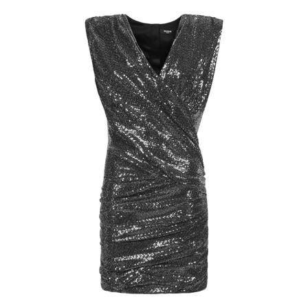 Balmain Party Dresses , Zwart , Dames , Maat: S Feestjurken