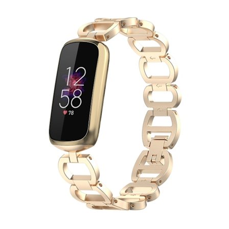 Champagne Guld Champagne Guld kompatibel med Fitbit Luxe Special Edition Metal Urrem