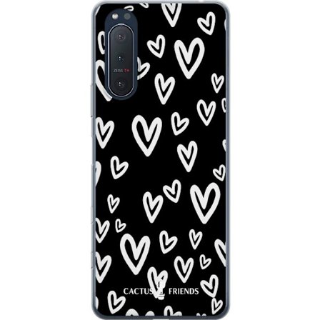 Kompatibelt Mobildeksel til Sony Sony Xperia 5 II Cactus and Friends - Handdrawn Love Chaos