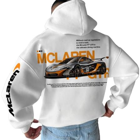 Setcar Porsche911- print för män Modetröja med huv för män och kvinnor Color3 M