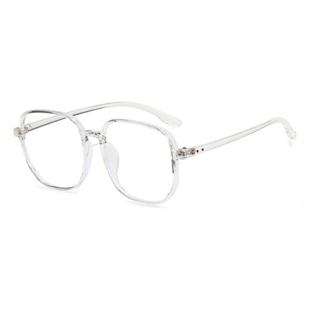 Anti-Blue Light Briller Overdimensjonerte briller TRANSPARANT