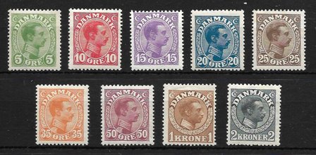 Danmark 1913 - AFA 68 - 76 - Ubrugt