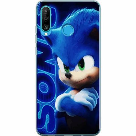 Huawei P30 Lite Genomskinligt Skal Sonic The Hedgehog