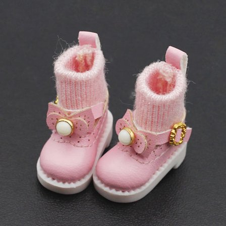 Ob11 DOD 1/12 Bjd Doll Shoes Casual Handgjorda konstlädersko