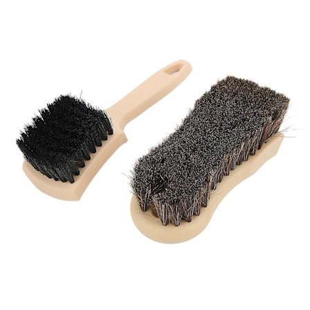 Bilfelg Dekk Rengjøringsbørste Hestehår Interiør Eksteriør for Lær Canvas Sensitive Stoffer NWM