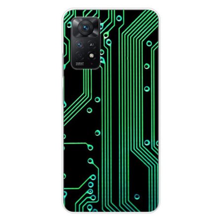 Silikonskal - Kompatibel med Xiaomi Redmi Note 11 Pro Plus 5G - design textur krets geek