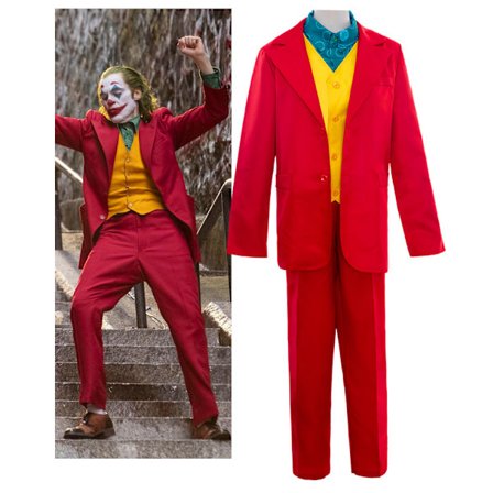 Xbi- Joker Film Cosplay Rød Kostyme Cosplay Scene Kostyme