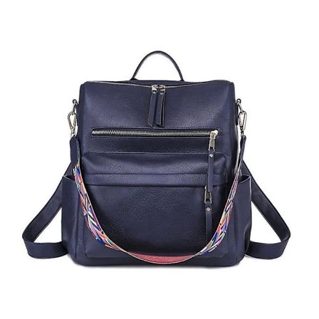 Læderrygsæk til kvinder, skoletasker med høj kapacitet, rejserygsække til kvinder