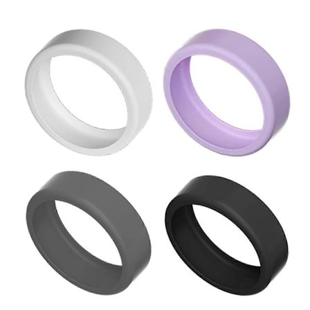 QD-4-pack silikonringskydd kompatibla med Oura Gen Flexibilitet Hållbara och reptåliga Idealiska kompatibla med träning S