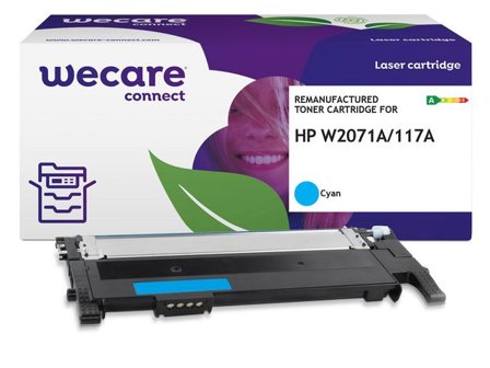 Wecare Toner HP W2071A 117A 1K cyan - Lyreco - Toner och bläck - Tonerkassetter - Toner WeCare