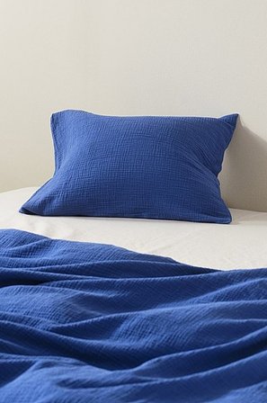 Jotex - Kussensloop - Biologisch Kobaltblauw Kobaltblauw - TOM - Koop Kussenslopen bij Jotex