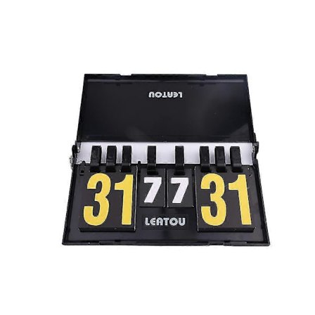 Urheilun tulosnäyttö 4-numeroinen kääntyvä kannettava tulosnäyttö kilpailuihin lentopallo, sulkapallo, pöytätennis, jalkapallo, koripallo