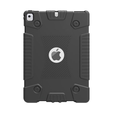 iPad 9.7" 5/6, iPad Air/Air 2 Heavy Duty silicone case - Black
