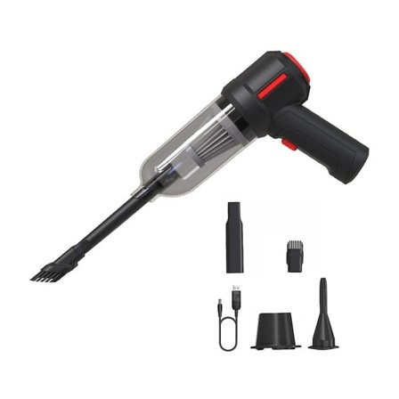 120w håndholdt trådløs støvsuger bil hjem mini genopladelig våd tør støvsuger sort