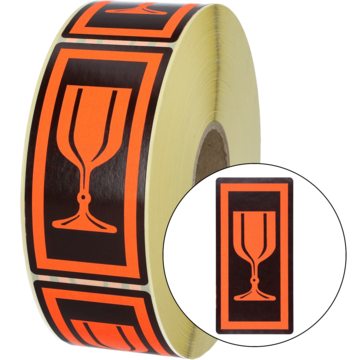 ETIKETT GLASS SYMBOL RULL