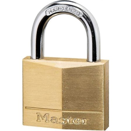 Master Lock 140eurd Nøkkelstyrt Messing Hengelås, Gull, 6 X 4 X 1,3 Cm