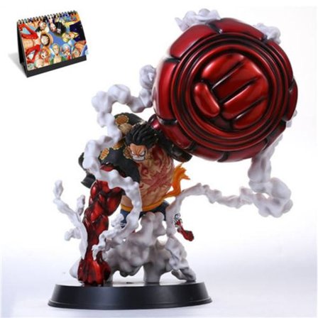 Smukt animeret One Piece D> Luffy 4-huls 25 cm dukke med