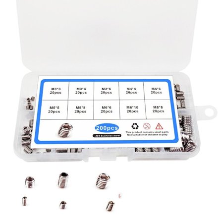 200st insexhylsa med sexkantsskruv sortimentssats Drive