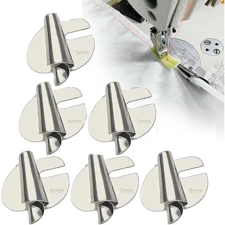 Universaali ompelurullahelmajalka-sarja, 3-10 mm leveä kapea rullahelma painejalka helmajalka Sea 6pcs -3-4-5-6-7-8mm